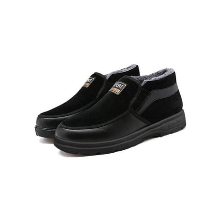 Ritualay Mens Winter Shoe Comfort Warm Casual Shoes Slip On Flats Cotton Breathable Loafers Work Driving Plush Lined Ankle Booties Black 6.5
Ritualay Mens Winter Shoe Comfort Warm Casual Shoes Slip On Flats Cotton Breathable Loafers Work Driving Plush Lined Ankle Booties Black 6.5