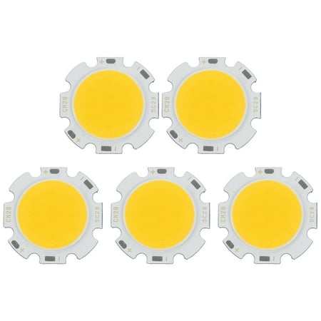 5X 5W Chip Light Round COB Super Bright LED Light LED Lamp Bulbs Warm White DC15-17V
5X 5W Chip Light Round COB Super Bright LED Light LED Lamp Bulbs Warm White DC15-17V