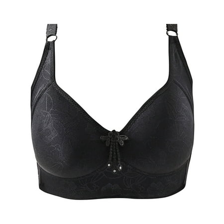 Qcmgmg Everyday Bras Push Up Underwear Full Coverage Bras for Small Breasted Women Black 40
Qcmgmg Everyday Bras Push Up Underwear Full Coverage Bras for Small Breasted Women Black 40