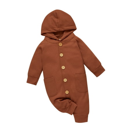 TheFound Infant Baby Boy Girl Long Sleeve Hoodie Romper Jumpsuit Button Bodysuit One Piece Fall Winter Clothes 
TheFound Infant Baby Boy Girl Long Sleeve Hoodie Romper Jumpsuit Button Bodysuit One Piece Fall Winter Clothes