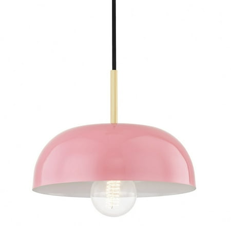 -One Light Small Pendant in Style-11 inches Wide By 4.25 inches High Aged Brass/Pink Bailey Street Home 735-Bel-2941741
-One Light Small Pendant in Style-11 inches Wide By 4.25 inches High Aged Brass/Pink Bailey Street Home 735-Bel-2941741
