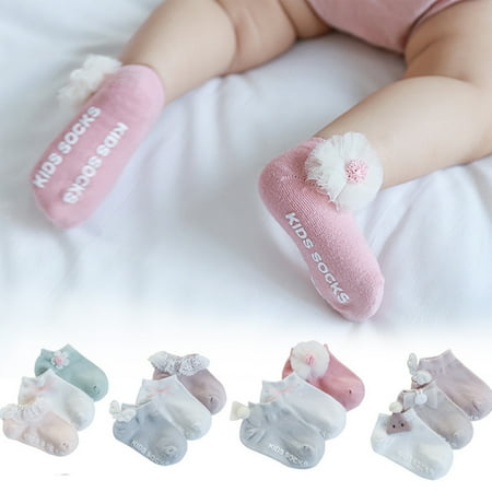 SPRING PARK 3 Pairs Cotton Anti-slip Flower Non Skid Baby Toddlers Grips Floor Walking Socks unisex
SPRING PARK 3 Pairs Cotton Anti-slip Flower Non Skid Baby Toddlers Grips Floor Walking Socks unisex