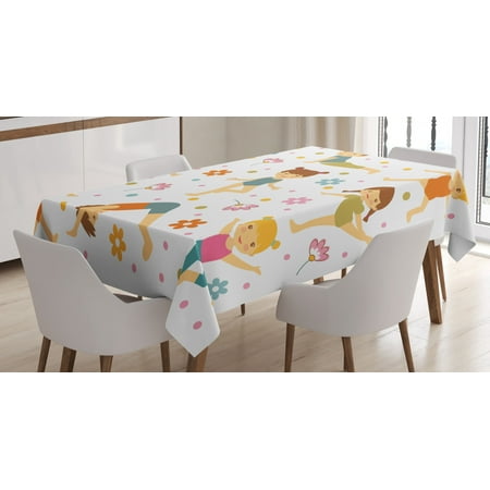 Yoga Tablecloth Cartoon Style Exercising Kids with Colorful Daisies Healthy Active Children Stretching Rectangular Table Cover for Dining Room Kitchen 60 X 90 Inches Multicolor by Ambesonne
Yoga Tablecloth Cartoon Style Exercising Kids with Colorful Daisies Healthy Active Children Stretching Rectangular Table Cover for Dining Room Kitchen 60 X 90 Inches Multicolor by Ambesonne