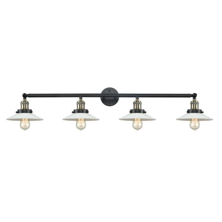 Innovations Lighting 215-S Halophane Halophane 4 Light 45 Wide Bathroom Vanity Light -
Innovations Lighting 215-S Halophane Halophane 4 Light 45 Wide Bathroom Vanity Light -