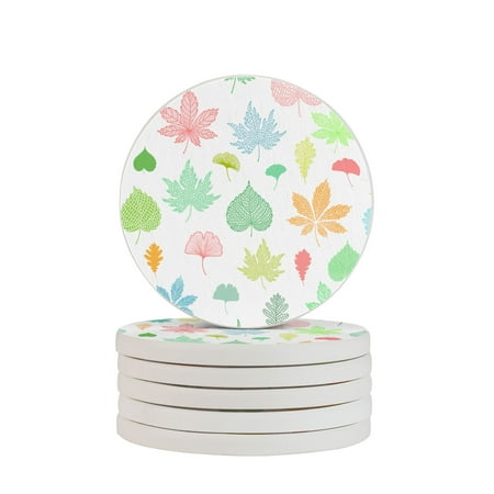 Circular Drink Coasters Set Colorful Leaves Art Pattern Beautiful Home Decor Diatomite Heat-Resistant Diatomite Protect Table Countertop
Circular Drink Coasters Set Colorful Leaves Art Pattern Beautiful Home Decor Diatomite Heat-Resistant Diatomite Protect Table Countertop