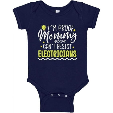 I m Proof Mommy Can t Resist Electricians Baby Bodysuit One Piece or Toddler Shirt Funny Electrician Dad Gift
I m Proof Mommy Can t Resist Electricians Baby Bodysuit One Piece or Toddler Shirt Funny Electrician Dad Gift