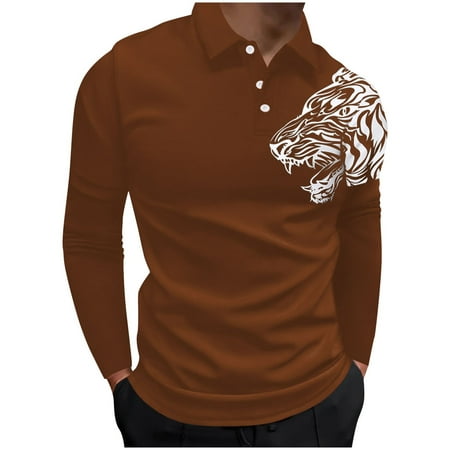 LBECLEY Soft T Shirt Men s Four Seasons Casual Fashion Tiger Print Design Lapel Button Long Sleeve Top Long Sleeve Maternity Shirt Gold Xxl
LBECLEY Soft T Shirt Men s Four Seasons Casual Fashion Tiger Print Design Lapel Button Long Sleeve Top Long Sleeve Maternity Shirt Gold Xxl