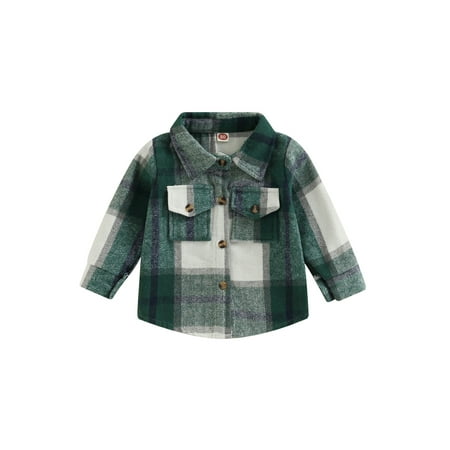 Toddler Baby Boys Girls Flannel Plaid Jacket Long Sleeve Lapel Button Down Pocketed Shirts Coats Shacket Cardigan Tops
Toddler Baby Boys Girls Flannel Plaid Jacket Long Sleeve Lapel Button Down Pocketed Shirts Coats Shacket Cardigan Tops