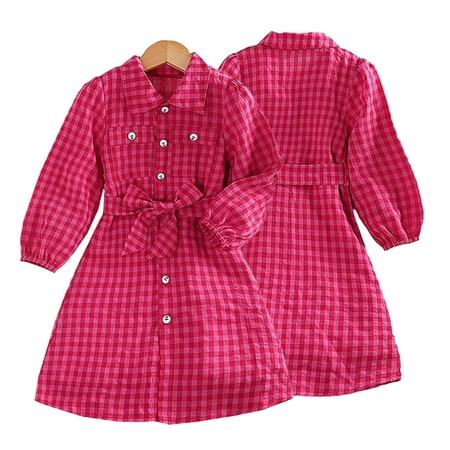 KYAIGUO Toddler Kids Red Plaid Dress for Girls Long Sleeve Ruffle Casual Dresses Princess Button down Bowknot Skirts
KYAIGUO Toddler Kids Red Plaid Dress for Girls Long Sleeve Ruffle Casual Dresses Princess Button down Bowknot Skirts