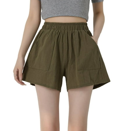 YanHoo Women s Summer Shorts Linen Elastic Waist A-line Pants Wide Leg Baggy Shorts with Pockets
YanHoo Women s Summer Shorts Linen Elastic Waist A-line Pants Wide Leg Baggy Shorts with Pockets
