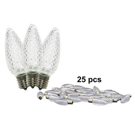 Queens of Christmas C9-SMD-RETRO-CW-25 C9 Dimmable SMD LED Retrofit Bulbs Cool White - Pack of 25
Queens of Christmas C9-SMD-RETRO-CW-25 C9 Dimmable SMD LED Retrofit Bulbs Cool White - Pack of 25