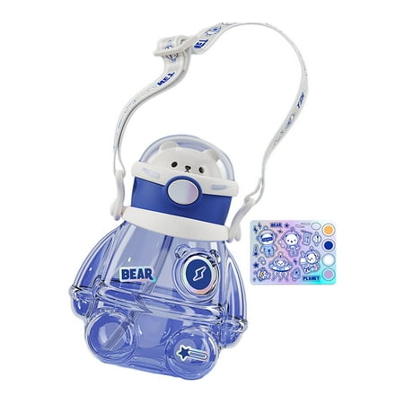 Kids Drinking Bottle Sports Drink Bottle with Carrying Strap Portable Lightweight Kids Straw Bottle for Travel Camping Fitness Kids and Adult Blue
Kids Drinking Bottle Sports Drink Bottle with Carrying Strap Portable Lightweight Kids Straw Bottle for Travel Camping Fitness Kids and Adult Blue