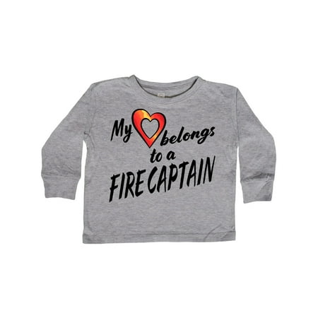 Inktastic My Heart Belongs to a Fire Captain with Red Heart Gift Toddler Boy or Toddler Girl Long Sleeve T-Shirt
Inktastic My Heart Belongs to a Fire Captain with Red Heart Gift Toddler Boy or Toddler Girl Long Sleeve T-Shirt