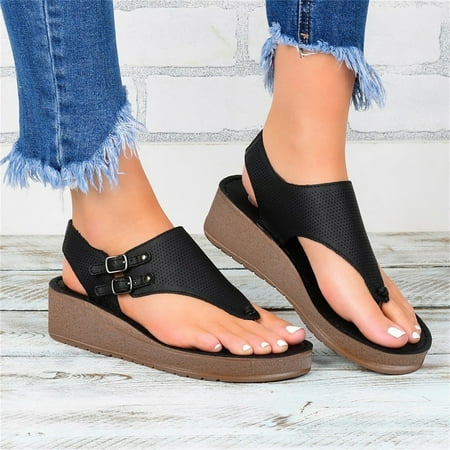 Fidelma Women s sandals Women s Ladies Fashion Casual Hollow Out Flip Flop Platform Sandals Wedges Shoes Black-42
Fidelma Women s sandals Women s Ladies Fashion Casual Hollow Out Flip Flop Platform Sandals Wedges Shoes Black-42