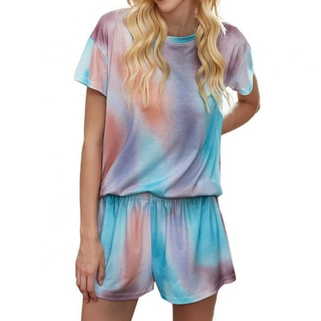 Europe And The United States Summer New Urban Casual Home Wind-added Gradual Color Short-sleeved Pajamas Home Service Women s Suit
Europe And The United States Summer New Urban Casual Home Wind-added Gradual Color Short-sleeved Pajamas Home Service Women s Suit