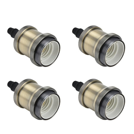 Tebru 6 Pcs Lamp Holder Metal E26 E27 Screw Retro Lighting Base Accessories with Ground Aluminum Shell Lighting Accessories
Tebru 6 Pcs Lamp Holder Metal E26 E27 Screw Retro Lighting Base Accessories with Ground Aluminum Shell Lighting Accessories