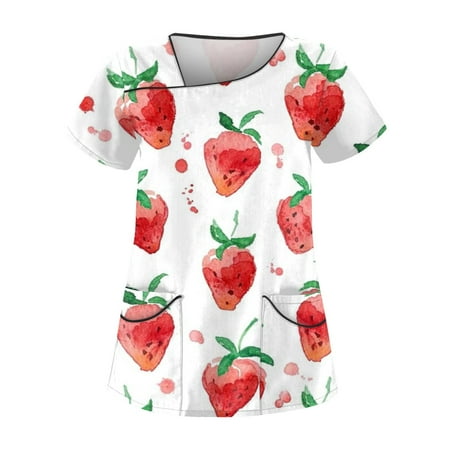 EHTMSAK Nurse Tops Scrubs for Women Short Sleeve with Pocket Floral Women s Working Uniform Nursing Uniform with Two Pockets Short Sleeve V-Neck Cartoon Printed Blouse Red 5X
EHTMSAK Nurse Tops Scrubs for Women Short Sleeve with Pocket Floral Women s Working Uniform Nursing Uniform with Two Pockets Short Sleeve V-Neck Cartoon Printed Blouse Red 5X