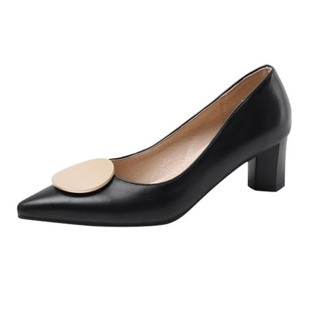 GNEIKDEING Women s Simple And Stylish Solid Color Spring And Summer Plain Simple Thick Heel Pointed Single Shoes Low Top Shoes Gift on Clearance
GNEIKDEING Women s Simple And Stylish Solid Color Spring And Summer Plain Simple Thick Heel Pointed Single Shoes Low Top Shoes Gift on Clearance