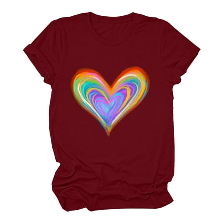 Crop Tops for Women Sequin Tops for Women Women s Casual Colourful Print Pullover Short Sleeve T-Shirt Tops Shirt High Top Women Maternity Tops Clearance Red M
Crop Tops for Women Sequin Tops for Women Women s Casual Colourful Print Pullover Short Sleeve T-Shirt Tops Shirt High Top Women Maternity Tops Clearance Red M