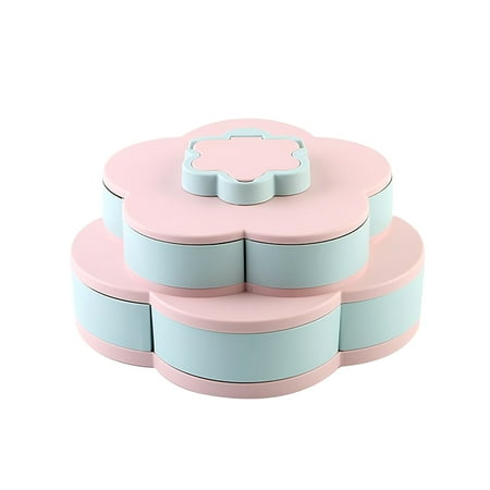Pgeraug Fruit platter Double layer candy and dried fruit plate creative rotating design dessert plate Measuring Tools Pink
Pgeraug Fruit platter Double layer candy and dried fruit plate creative rotating design dessert plate Measuring Tools Pink