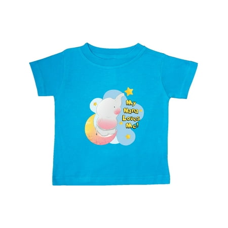 Inktastic My Nana Loves Me Gift Baby Boy or Baby Girl T-Shirt