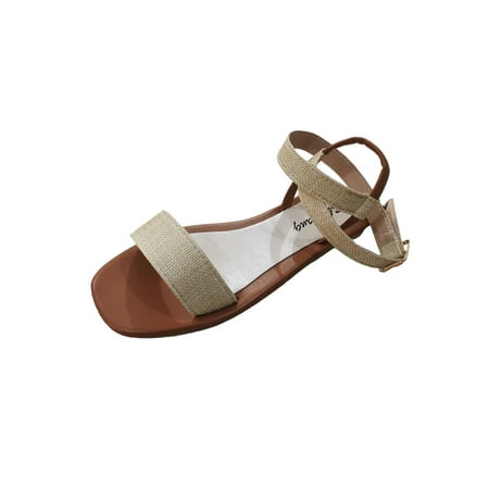 Wazshop Womens Casual Shoes Summer Flat Sandal Cross Ankle Strap Sandals Lightweight Beach Ladies Open Toe Non-Slip Beige 5.5
Wazshop Womens Casual Shoes Summer Flat Sandal Cross Ankle Strap Sandals Lightweight Beach Ladies Open Toe Non-Slip Beige 5.5