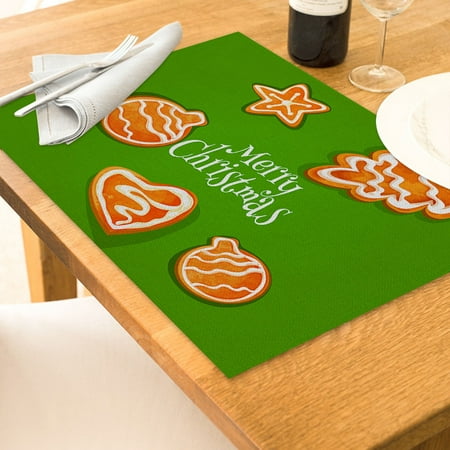 QIEZHON Christmas Table Placemats Christmas Rustic Vintage Washable Table Mats Placemat
QIEZHON Christmas Table Placemats Christmas Rustic Vintage Washable Table Mats Placemat