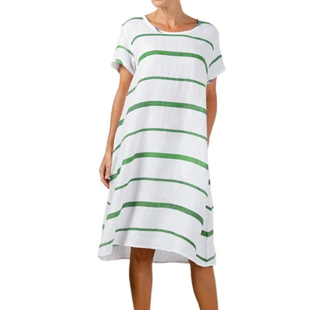 Frontwalk Women T Shirt Dress Comfy Pajamas Sleep Dress Short Sleeve Round Neck Holiday Swing Dress Daily Nightgown
Frontwalk Women T Shirt Dress Comfy Pajamas Sleep Dress Short Sleeve Round Neck Holiday Swing Dress Daily Nightgown