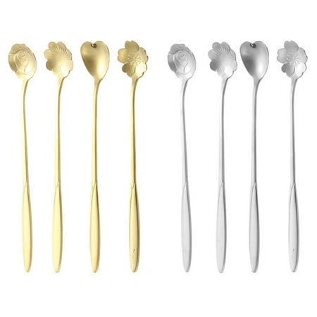 Mosey Flower Spoon Exquisite Texture 8Pcs/Set Creative Coffee Spoon Sugar Spoon Non-stick Practical for Party
Mosey Flower Spoon Exquisite Texture 8Pcs/Set Creative Coffee Spoon Sugar Spoon Non-stick Practical for Party