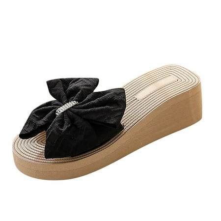 nsendm Womens Slippers Summer Fashion Spring And Summer Women Slippers Bow Rhinestone Platform Women Slippers Size 8 Shoes Black 6.5
nsendm Womens Slippers Summer Fashion Spring And Summer Women Slippers Bow Rhinestone Platform Women Slippers Size 8 Shoes Black 6.5