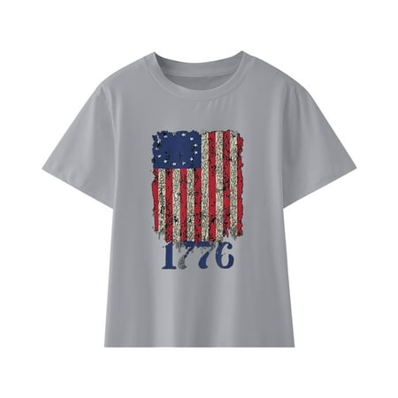 ZMHEGW Toddler Kids 4 Of July T Shirt Short Sleeve Pullover Tops Independence Day Print Grey 160
ZMHEGW Toddler Kids 4 Of July T Shirt Short Sleeve Pullover Tops Independence Day Print Grey 160