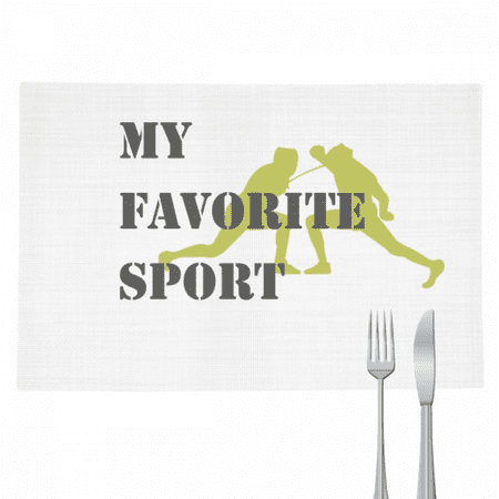 Like Sports Fitness Balanced Fencing Placemat Pad Kitchen Woven Heat Resistant Cushion Rectangle
Like Sports Fitness Balanced Fencing Placemat Pad Kitchen Woven Heat Resistant Cushion Rectangle