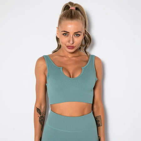 Women s seamless knitting yoga clothes Sports running fitness clothes Back gathering sports underwear CHMORA
Women s seamless knitting yoga clothes Sports running fitness clothes Back gathering sports underwear CHMORA