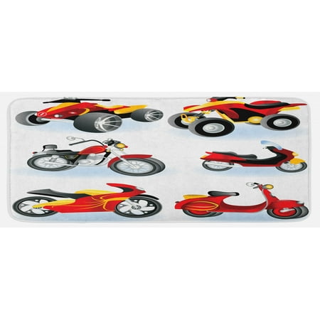 Motorcycle Kitchen Mat Motorcycles Sportsman Competition Amusement Leisure Cartoon Illustration Plush Decorative Kitchen Mat with Non Slip Backing 47 X 19 Black Yellow by Ambesonne
Motorcycle Kitchen Mat Motorcycles Sportsman Competition Amusement Leisure Cartoon Illustration Plush Decorative Kitchen Mat with Non Slip Backing 47 X 19 Black Yellow by Ambesonne