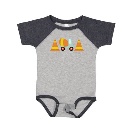 Inktastic Cement Mixer Construction Gift Baby Boy Bodysuit