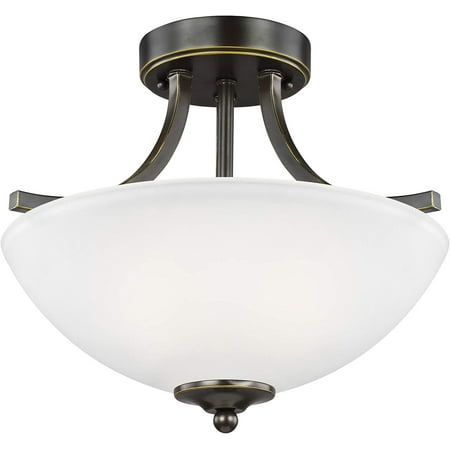 DTLYH Gull Lighting Generation 7716502-710 Transitional Two Light Semi-Flush Convertible Pendant from Seagull-Geary Collection in Bronze/Dark Finish Small Burnt Sienna
DTLYH Gull Lighting Generation 7716502-710 Transitional Two Light Semi-Flush Convertible Pendant from Seagull-Geary Collection in Bronze/Dark Finish Small Burnt Sienna