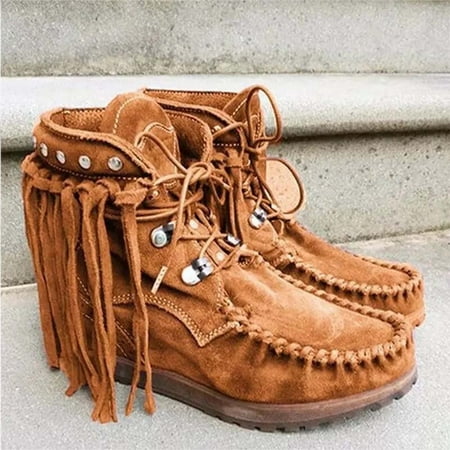 TUTUnaumb Winter Hot Sale Clearance Fashion Flat Heel Round Toe Fringed Boots Lace-Up Women S Short Boots Platform Nude Boots for Party/Wedding/Leisure-Coffee
TUTUnaumb Winter Hot Sale Clearance Fashion Flat Heel Round Toe Fringed Boots Lace-Up Women S Short Boots Platform Nude Boots for Party/Wedding/Leisure-Coffee