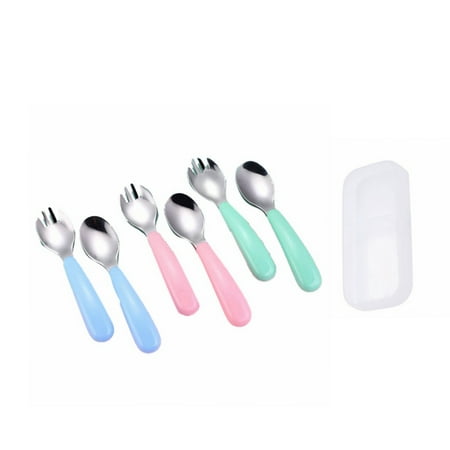 6PCS Stainless Steel Set Children s Spoon Fork Baby Spoon Baby Eating Training Spoon Fork
6PCS Stainless Steel Set Children s Spoon Fork Baby Spoon Baby Eating Training Spoon Fork
