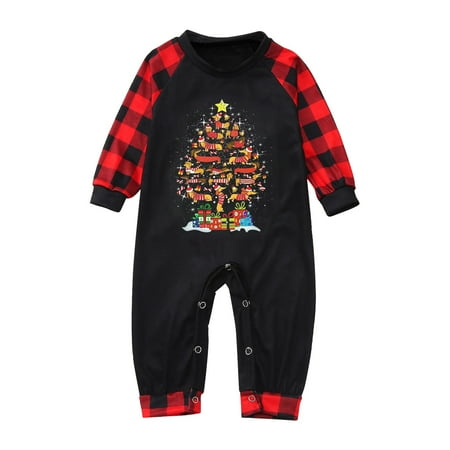 ERTUTUYI Parent Child Baby Outfit Parent Child Warm Christmas Set Plaid Printed Home Wear Pajamas Baby Jumpsuit Romper Black 9M
ERTUTUYI Parent Child Baby Outfit Parent Child Warm Christmas Set Plaid Printed Home Wear Pajamas Baby Jumpsuit Romper Black 9M