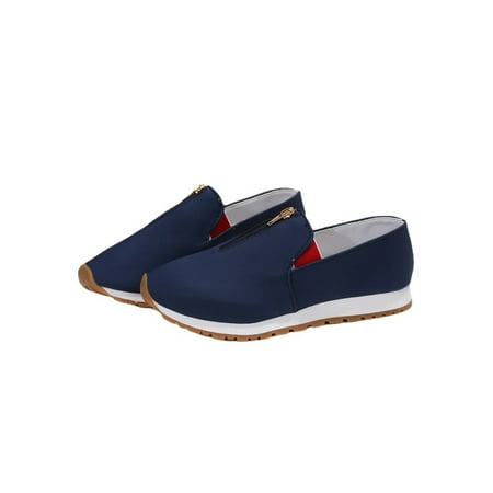 Lacyhop Womens Sneakers Comfort Flats Slip On Casual Shoes Work Breathable Walking Shoe Fashion Non-Slip Blue 6
Lacyhop Womens Sneakers Comfort Flats Slip On Casual Shoes Work Breathable Walking Shoe Fashion Non-Slip Blue 6