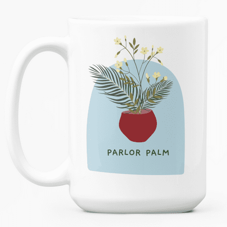 Esthetic Clear | Parlor Palm and Agave Ceramic Coffee Mug 15fl oz