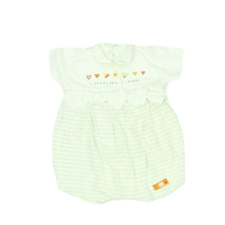 Pre-owned Catimini Girls White | Grey Romper size: 6 Months