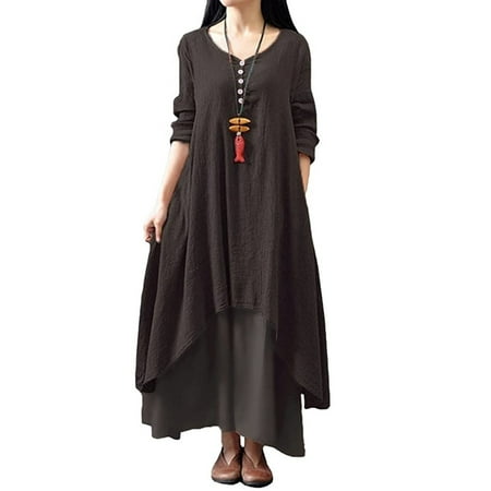 Jsaierl Women s Cotton Linen Dresses Plus Size Summer Short Sleeve Maxi Dress Tunic Solid Color Crewneck Dress Vacation Cool Buttons Dresses 2023
Jsaierl Women s Cotton Linen Dresses Plus Size Summer Short Sleeve Maxi Dress Tunic Solid Color Crewneck Dress Vacation Cool Buttons Dresses 2023