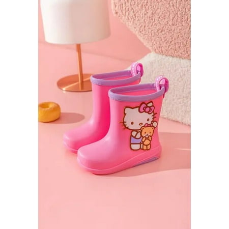 Kawaii Sanrio Kuromi Hello Kitty Cartoon Anime Waterproof Shoes Non-Slip Thickened Wear-Resistant Rain Boots Outdoor Low Boots
Kawaii Sanrio Kuromi Hello Kitty Cartoon Anime Waterproof Shoes Non-Slip Thickened Wear-Resistant Rain Boots Outdoor Low Boots