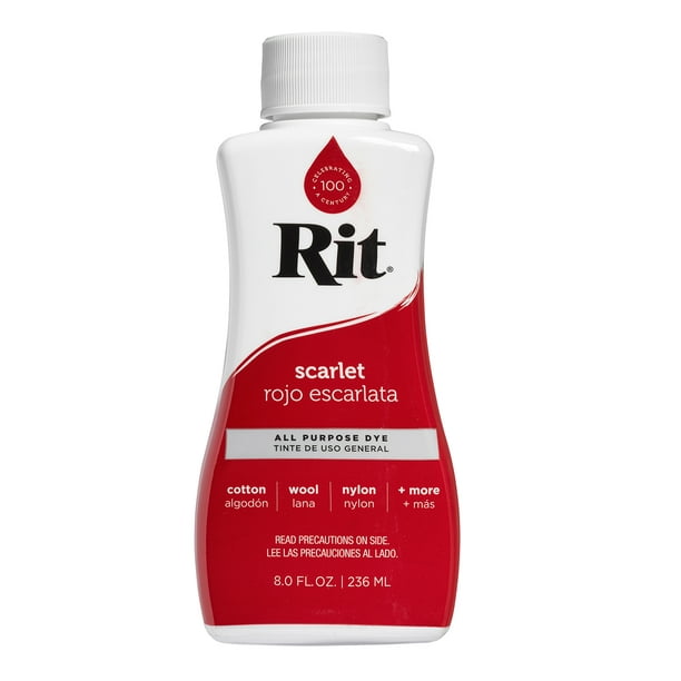 Rit All-Purpose Liquid Dye, Scarlet, 8oz