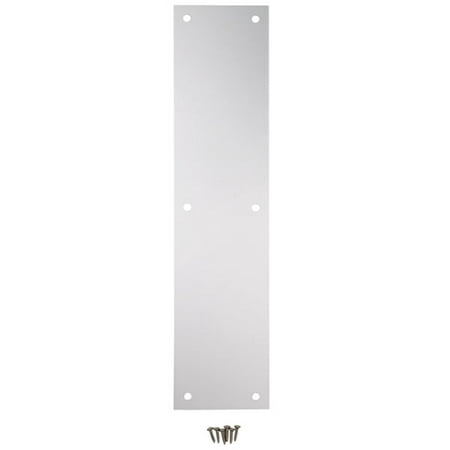 2 Pcs National Hardware N270-504 Push Plate Aluminum