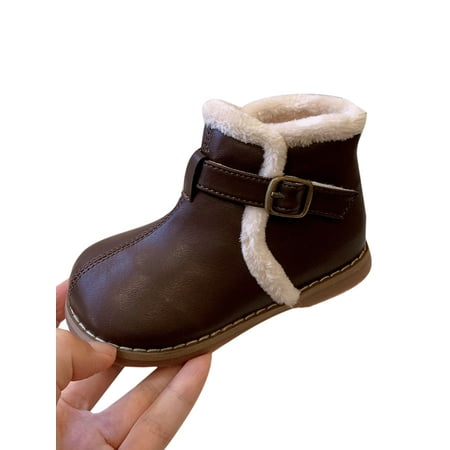 Colisha Unisex Kids Magic Tape Slip On Winter Shoes Dress Casual Snow Booties Party Mid Top Leather Boot Brown 6C
Colisha Unisex Kids Magic Tape Slip On Winter Shoes Dress Casual Snow Booties Party Mid Top Leather Boot Brown 6C
