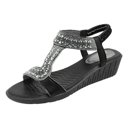 Yzengfg Women s Summer Fish Mouth Open Toe Elasticated Rhinestone Set Wedge Sandals Beach Sandals for Women Size 11
Yzengfg Women s Summer Fish Mouth Open Toe Elasticated Rhinestone Set Wedge Sandals Beach Sandals for Women Size 11