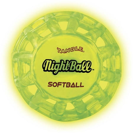 Tangle NightBall Electric Softball, Electric Green