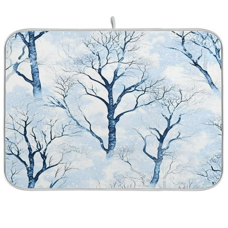joogoo Christmas Trees Winter Dish Drying Mat Kitchen Counter Absorbent Drying Pad 16x18 in Drainer Rack
joogoo Christmas Trees Winter Dish Drying Mat Kitchen Counter Absorbent Drying Pad 16x18 in Drainer Rack
